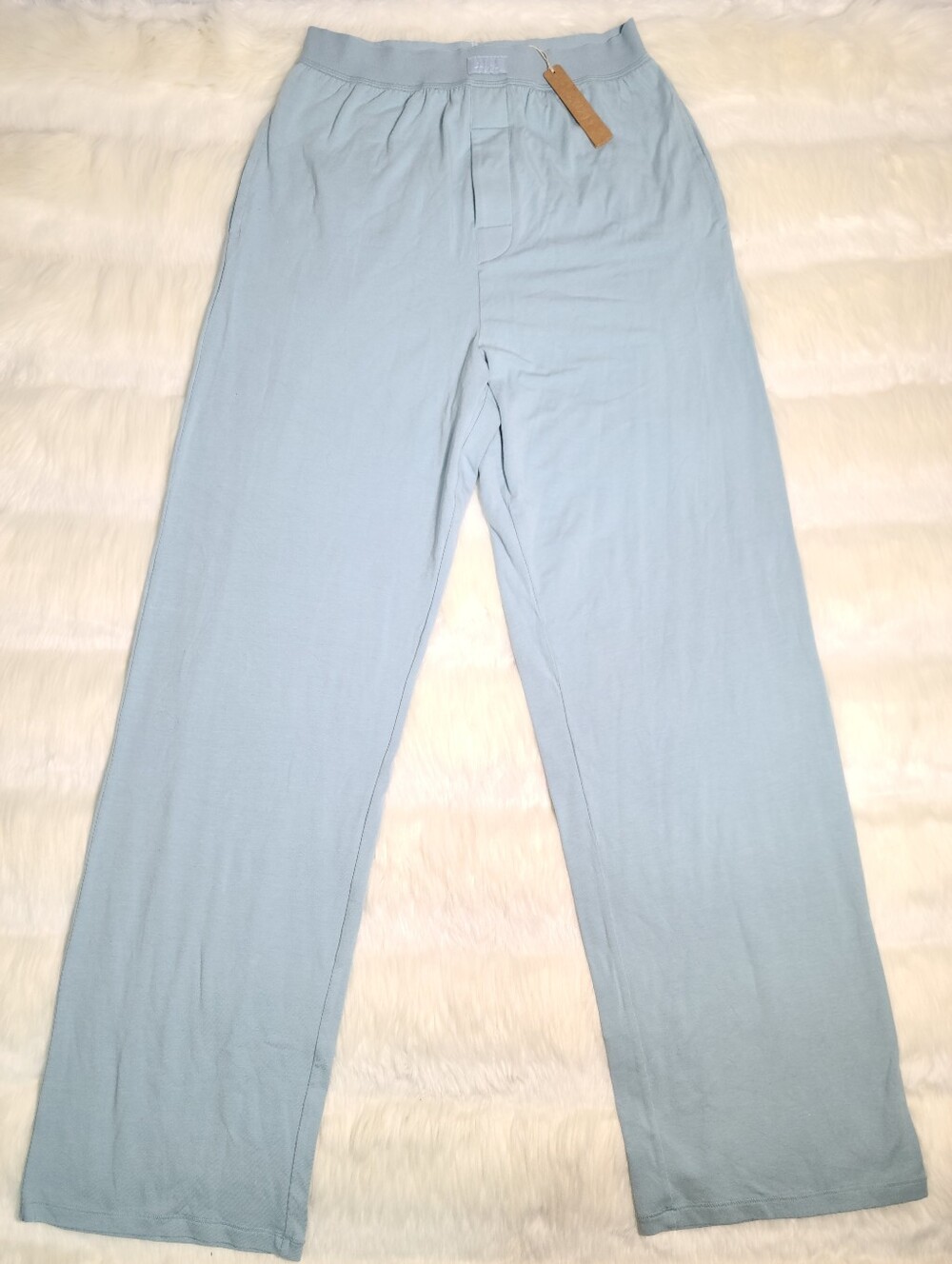 SKIMS Boyfriend Loose Pants Blue Denim Women XS NEW